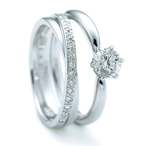 Nina Ricci エンゲージリング B084(Pt900・Diamond 0.15ct~)