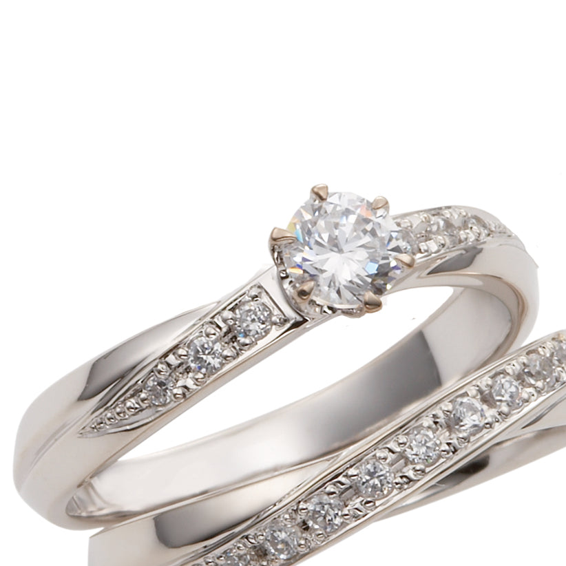 INFINITY 無限大 MarriPre エンゲージリング PT900H 6psメレー【ダイヤ】