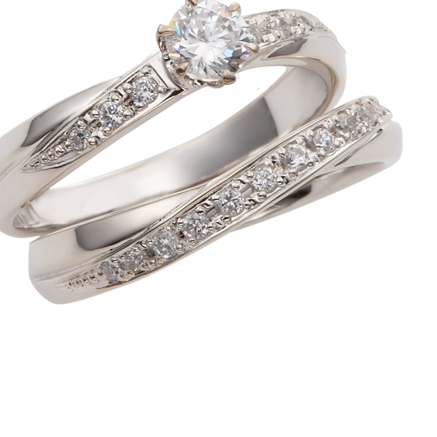 INFINITY 無限大 MarriPre マリッジリング PT900H 11psメレー【ダイヤ】