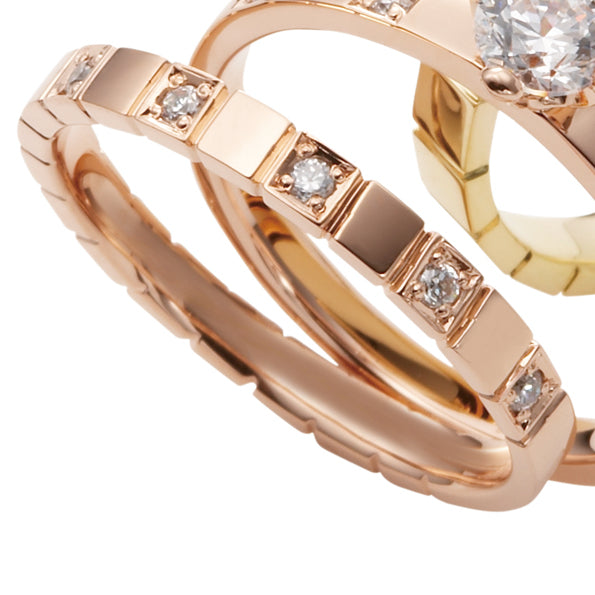 ETERNAL 永遠 MarriPre マリッジリング K18PG 5psメレー【ダイヤ】