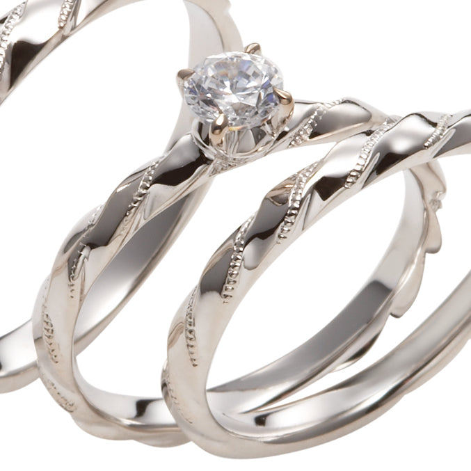 BEACH 波打ちぎわ MarriPre エンゲージリング PT900H【ダイヤ】