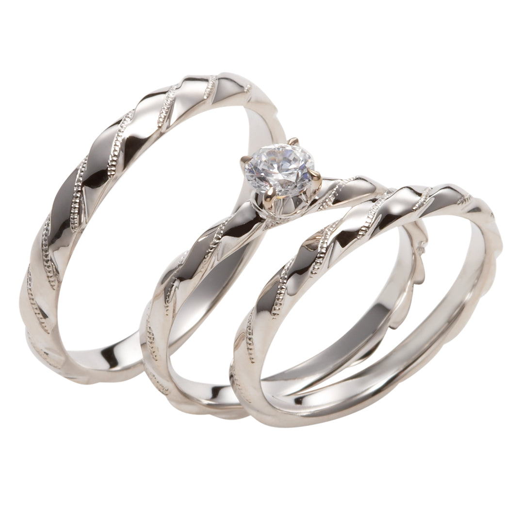 BEACH 波打ちぎわ MarriPre マリッジリング PT900H