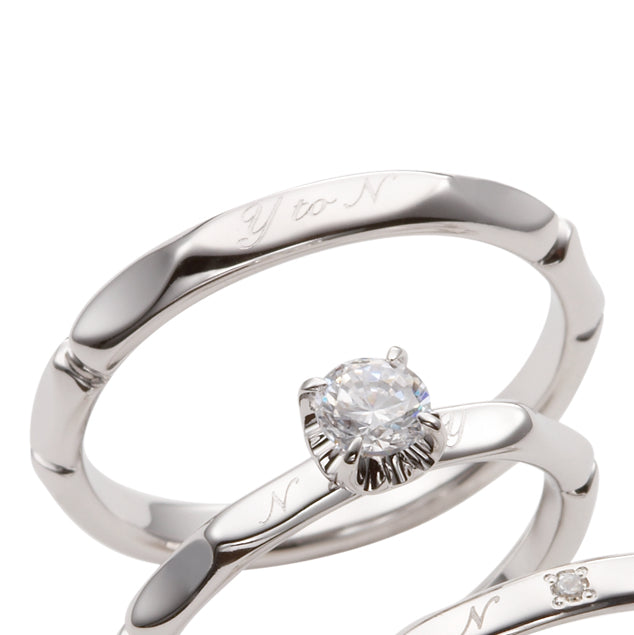 MODERN 現代風 MarriPre マリッジリング PT900H