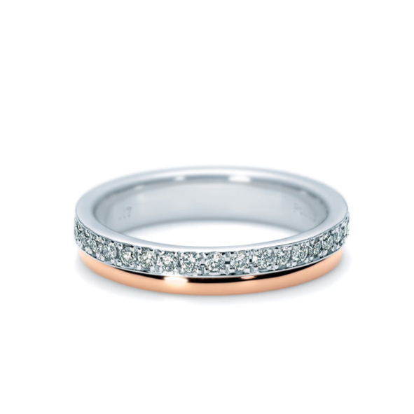 ETERNITY RING 6RM0001(Pt900・K18PG・Diamond)【ダイア 0.17ct】
