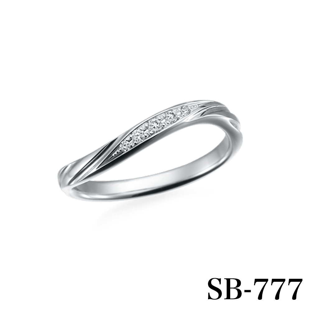 【Milky way】ミルキーウェイSB-778 SB-777【ダイア】 PT950 Something Blue