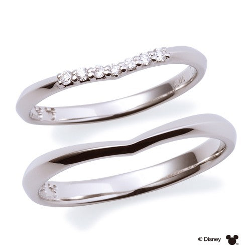 Disneyマリッジ リング 隠れミッキー PT950 DI-7061104521