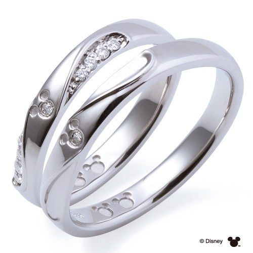 Disneyマリッジ リング 隠れミッキー PT950【ダイア】 DI-7061104531