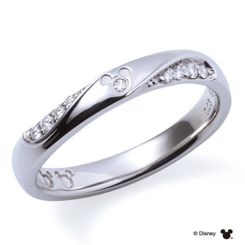 Disneyマリッジ リング 隠れミッキー PT950【ダイア】 DI-7061104531