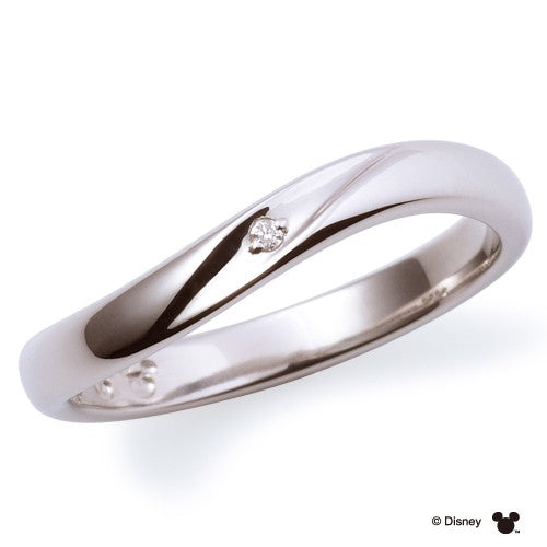 Disneyマリッジ リング 隠れミッキー PT950 【ダイア】DI-7061117021