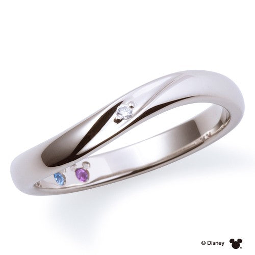 Disneyマリッジ リング 隠れミッキー PT950 【ダイア】DI-7061117022