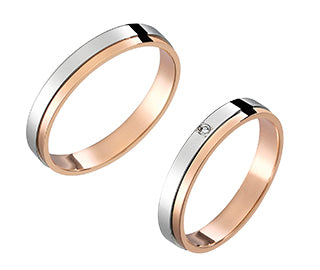 True Love マリッジ M370左側 PT900/K18PG