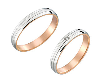 True Love マリッジ M371左側 PT900/K18PG