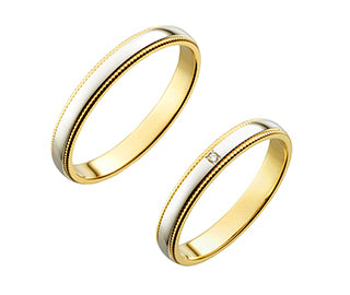 True Love マリッジ M377左側 PT900/K18