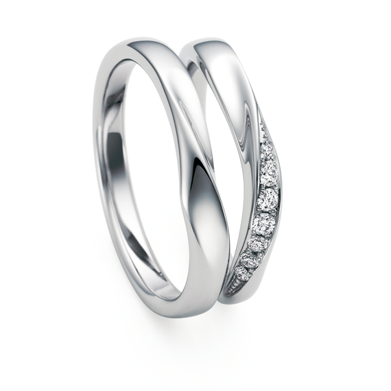 【Wrap Heart】ラップハート SB-788 SB-787【ダイア】PT950 Something Blue