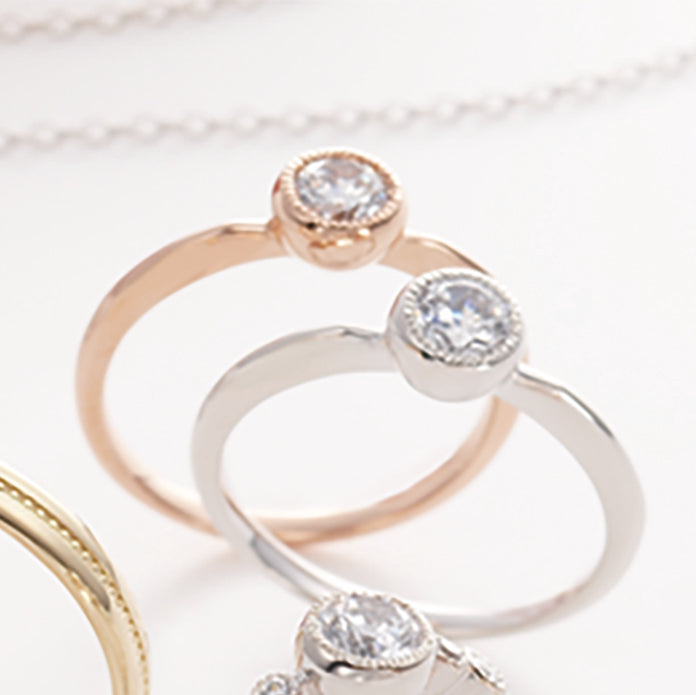 SMILE いつまでも幸せに MarriPre エンゲージリング【ﾀﾞｲﾔ】