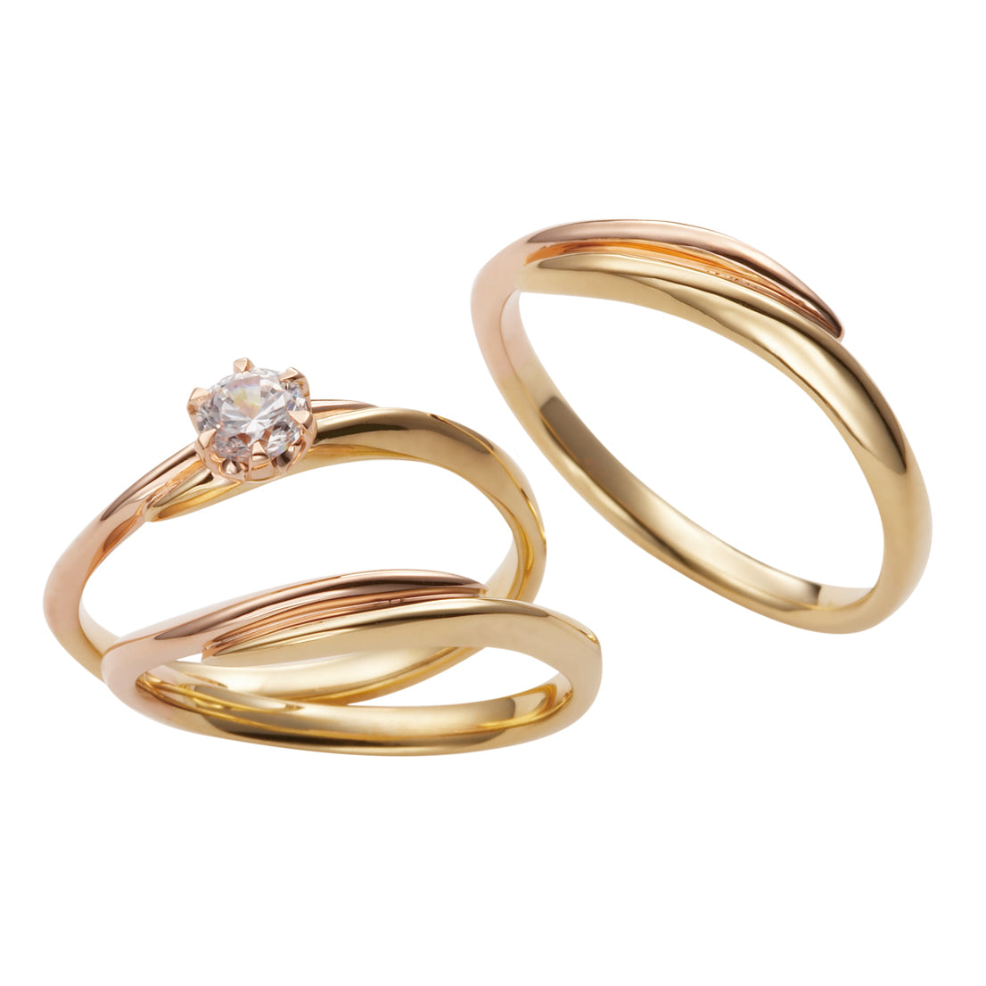 DUET 二重唱 MarriPre マリッジリング PT900H•K18YG