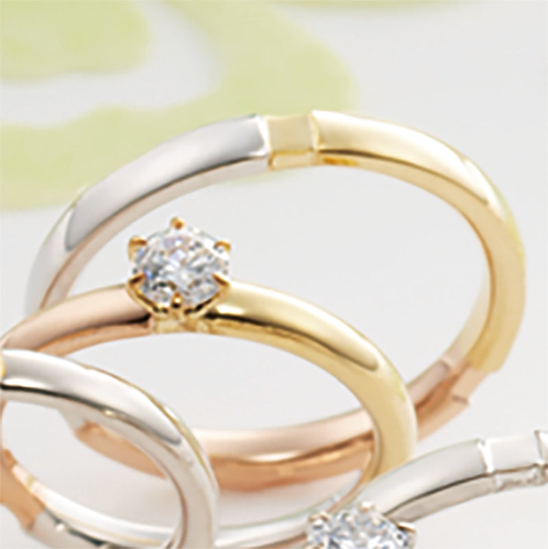 TRNITY 三位一体 MarriPre マリッジリング K18WG•YG•PG