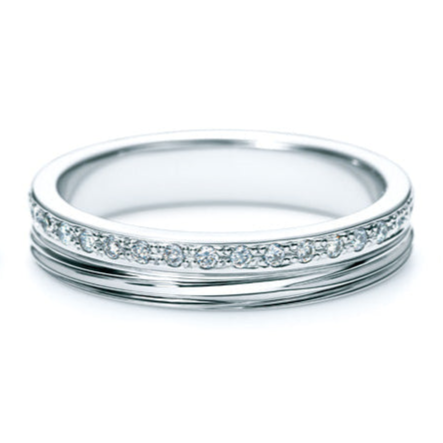 Nina Ricci 6E012 PT900【ﾀﾞｲｱ 18pcs】　ハーフエタニティタイプ 中間