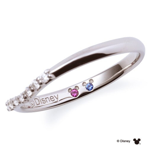 Disneyマリッジ リング 隠れミッキー PT950 【ﾀﾞｲｱ】DI-7061104512