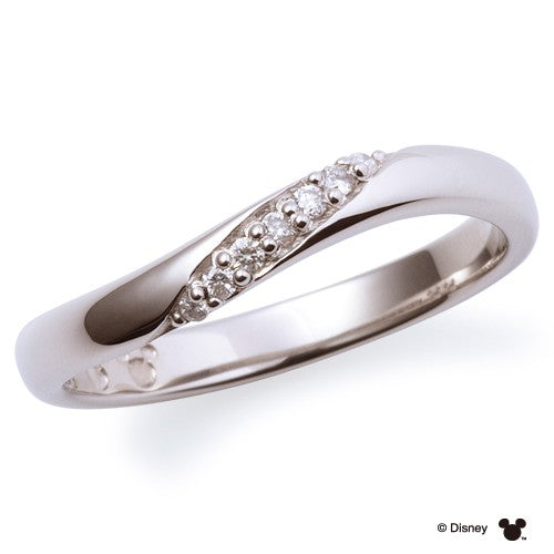Disneyマリッジ リング 隠れミッキー PT950 【ﾀﾞｲｱ】DI-7061117011