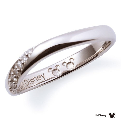 Disneyマリッジ リング 隠れミッキー PT950 【ﾀﾞｲｱ】DI-7061117011