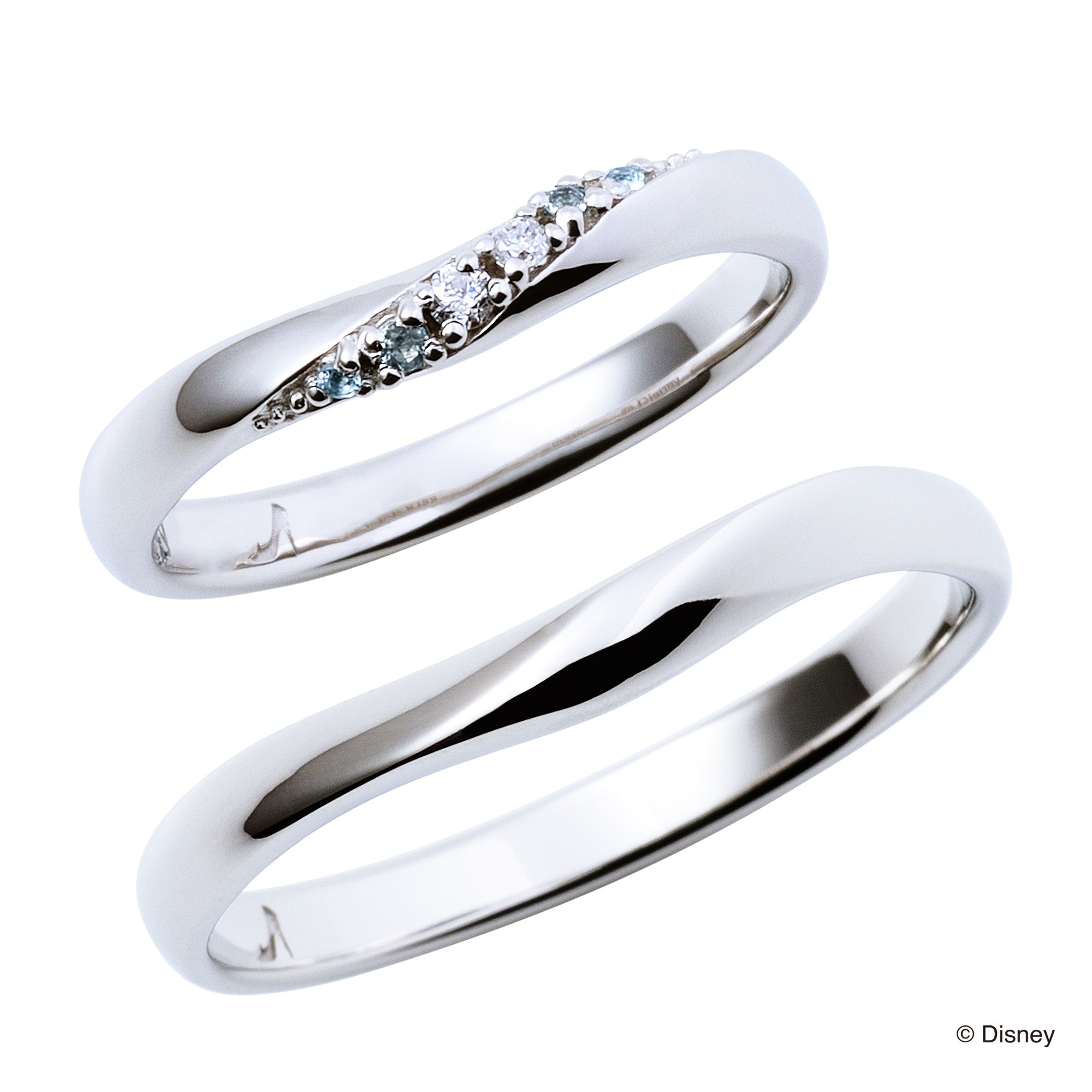 Disney  プリンセス シンデレラ【ﾀﾞｲｱ】マリッジリング DI-7061117031  PT950(レディースのみ)