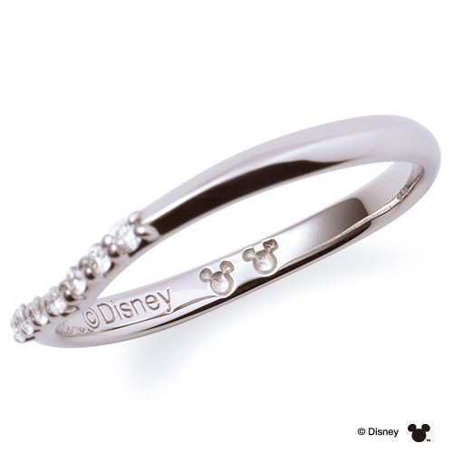 Disneyマリッジ リング 隠れミッキー PT950 DI-7061104511【ﾀﾞｲｱ】