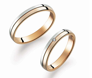 True Love マリッジ　M375左側　PT900/K18PG